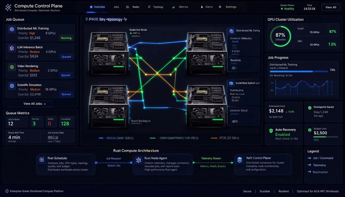 Платформа распределенных вычислений для GPU-кластеров