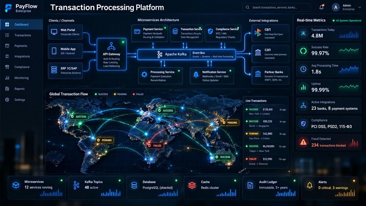 PayFlow Enterprise: B2B-платежи на Java